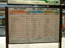 高崎駅時刻表