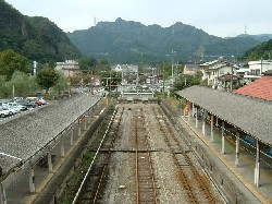 横川駅跨線橋から西